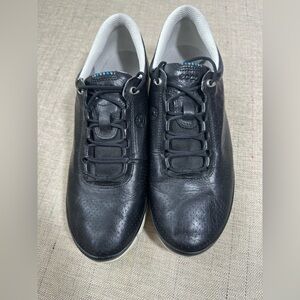Ecco Men's Black Leather Sneakers